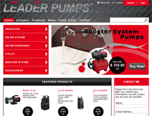 Tablet Screenshot of leaderpumpshop.com